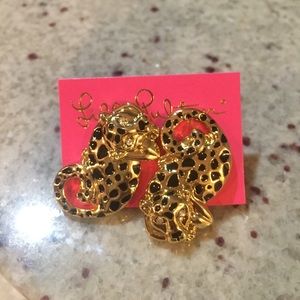 🐆SOLD🐆 Lilly Pulitzer Jaguar Earrings!